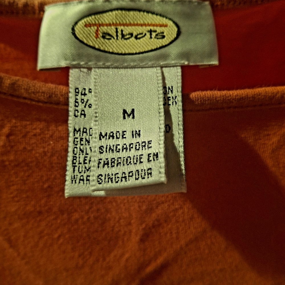 Talbots Coral/Orange Tank Top - Picture 2 of 4